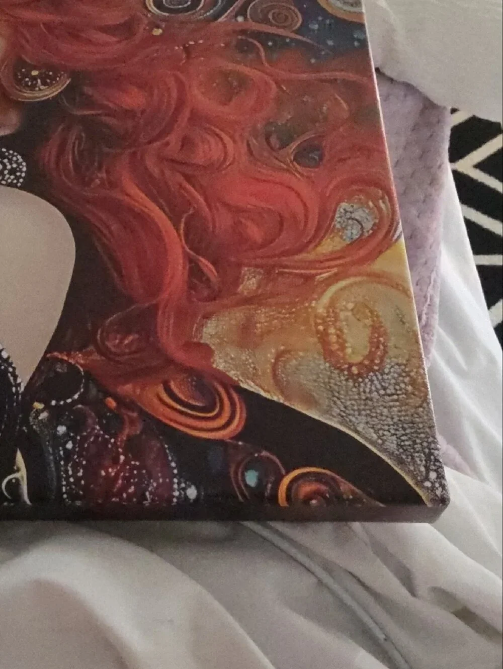 GUSTAV KLIMT STYLE .Red-Haired Muse Wall Art Canvas - Decorative Home Wall Decor